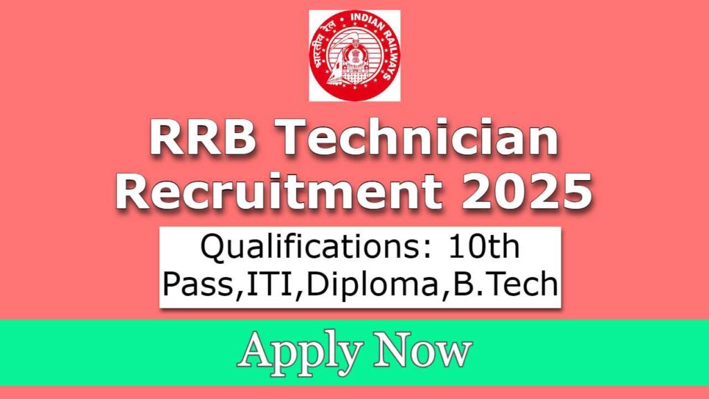 RRB Total 6238 Technician Recruitment 2025
